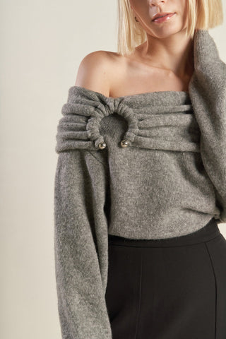 QUIET MOMENTS SWEATER TOP - By Baano