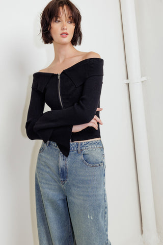 CHANGE OF PACE SWEATER TOP - By Baano