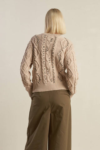 LITTLE BIT IN LOVE SWEATER KNIT TOP - By Baano