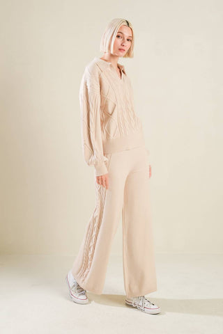 HOLD YOUR GAZE SWEATER KNIT TOP - By Baano
