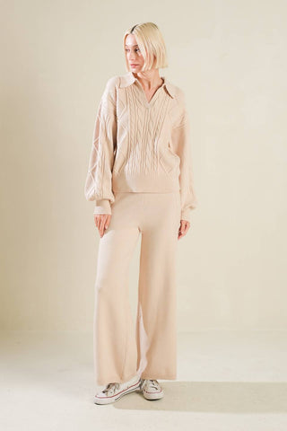 HOLD YOUR GAZE SWEATER KNIT TOP - By Baano