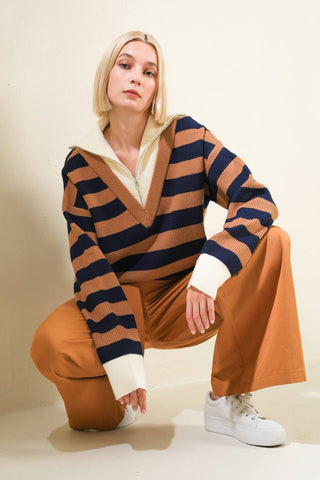 A PASSIONATE HEART SWEATER TOP - By Baano