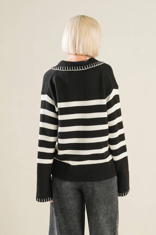 TIMELESS CHARM SWEATER TOP - By Baano
