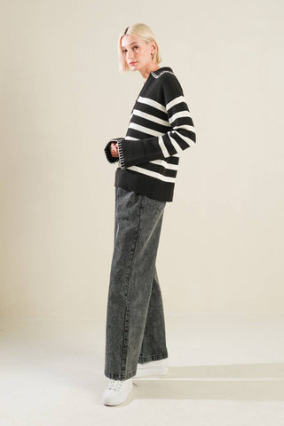 TIMELESS CHARM SWEATER TOP - By Baano
