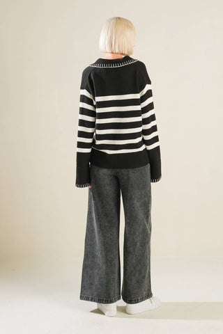TIMELESS CHARM SWEATER TOP - By Baano