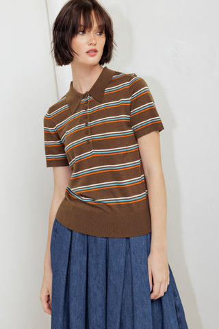 PRETTY IN PARADISE POLO TOP - By Baano