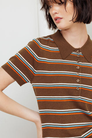 PRETTY IN PARADISE POLO TOP - By Baano