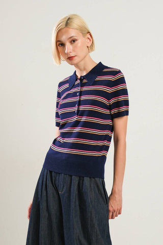 PRETTY IN PARADISE POLO TOP - By Baano