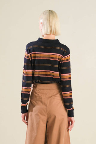 CALL IT FATE SWEATER POLO TOP - By Baano