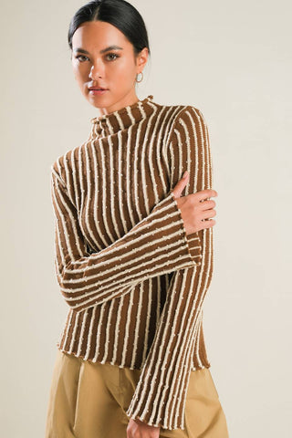 LUCKY TO HAVE YOU KNIT TOP - By Baano