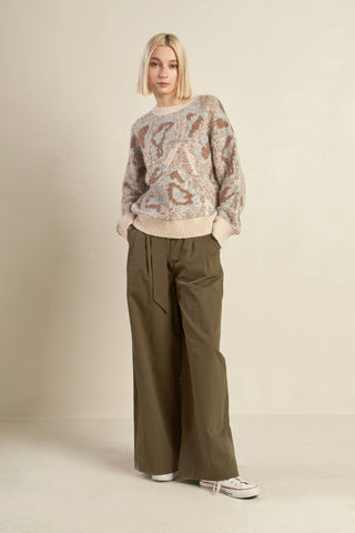 PROMINENT CHARM PULLOVER SWEATER TOP - By Baano