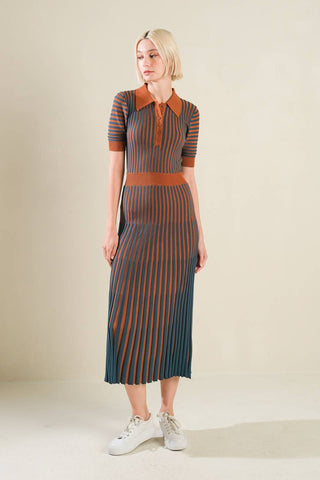 LUXE LIVING SWEATER MIDI DRESS - By Baano