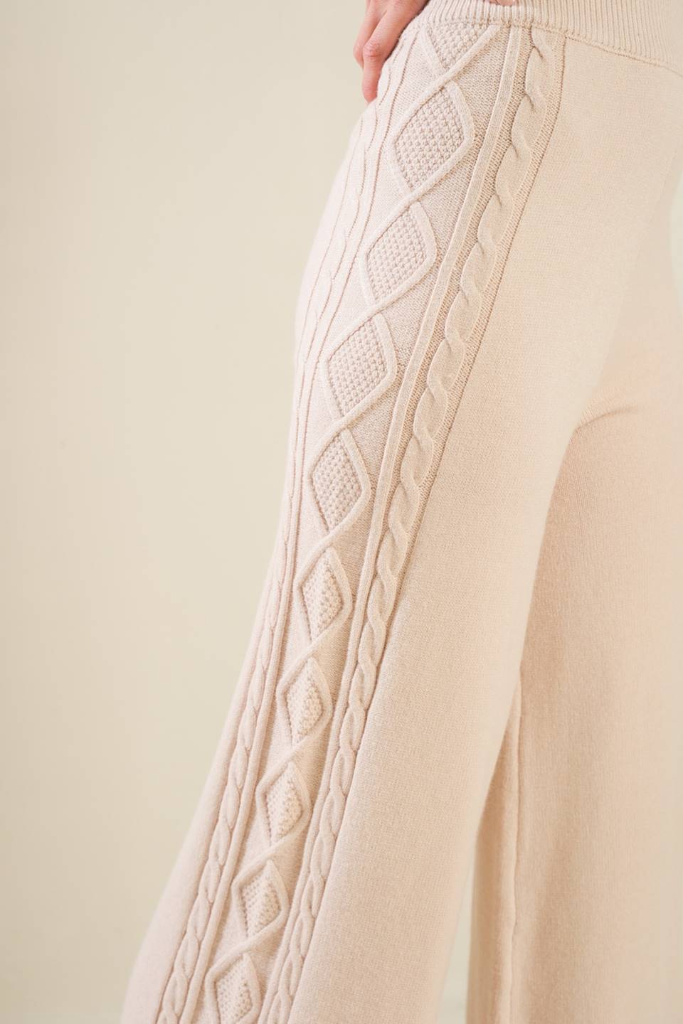 HOLD YOUR GAZE SWEATER KNIT PANTS - By Baano