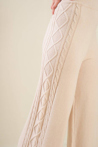 HOLD YOUR GAZE SWEATER KNIT PANTS - By Baano