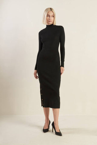 IDEAL BEHAVIOR SWEATER MIDI DRESS - By Baano