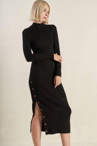 IDEAL BEHAVIOR SWEATER MIDI DRESS - By Baano