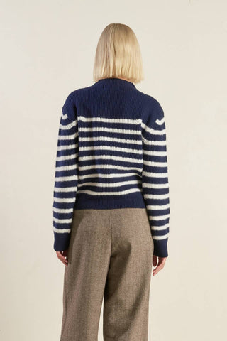 BEHIND THE SCENES PULLOVER SWEATER TOP - By Baano