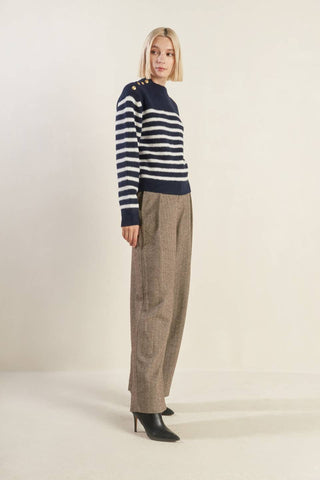 BEHIND THE SCENES PULLOVER SWEATER TOP - By Baano