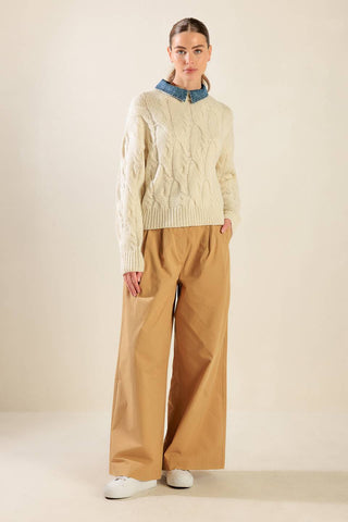 TOTALLY SMITTEN PULLOVER SWEATER TOP - By Baano