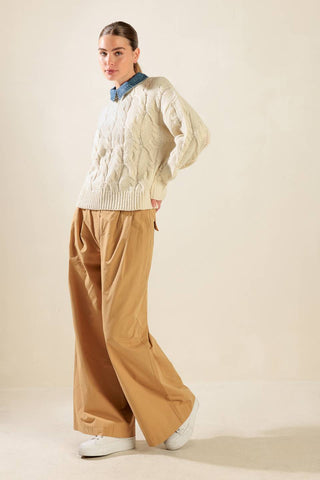TOTALLY SMITTEN PULLOVER SWEATER TOP - By Baano