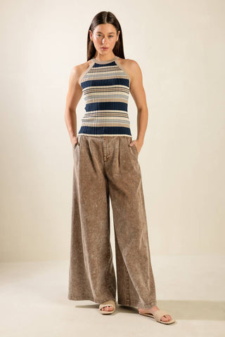 ANYTIME NOW SWEATER KNIT TOP - By Baano