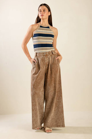 ANYTIME NOW SWEATER KNIT TOP - By Baano