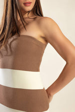 ROMANTIC AFTERNOON SWEATER MIDI TUBE DRESS - By Baano