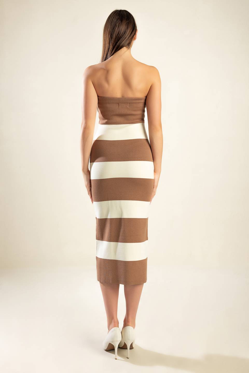 ROMANTIC AFTERNOON SWEATER MIDI TUBE DRESS - By Baano