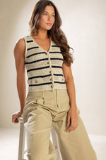 INTO THE NATURAL SWEATER KNIT VEST - By Baano