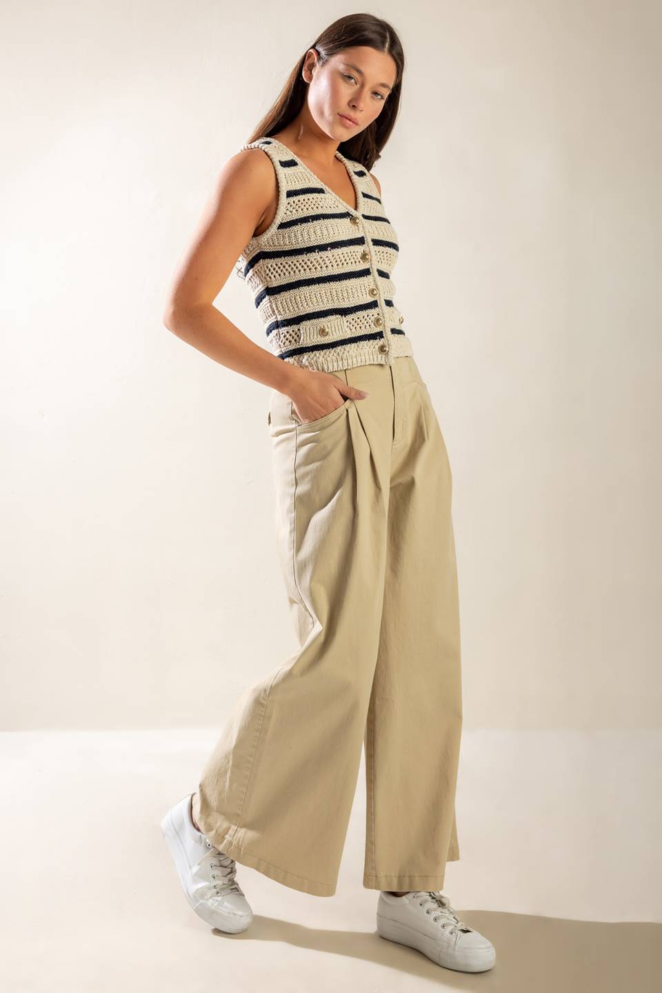 INTO THE NATURAL SWEATER KNIT VEST - By Baano