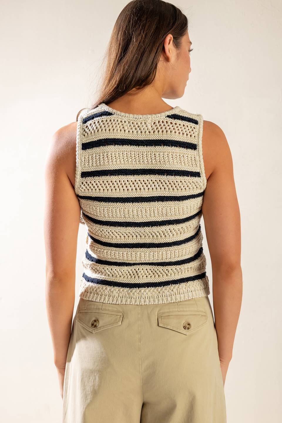 INTO THE NATURAL SWEATER KNIT VEST - By Baano