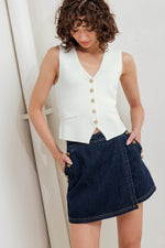 NEAT TENSION SWEATER TOP - By Baano