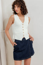 NEAT TENSION SWEATER TOP - By Baano