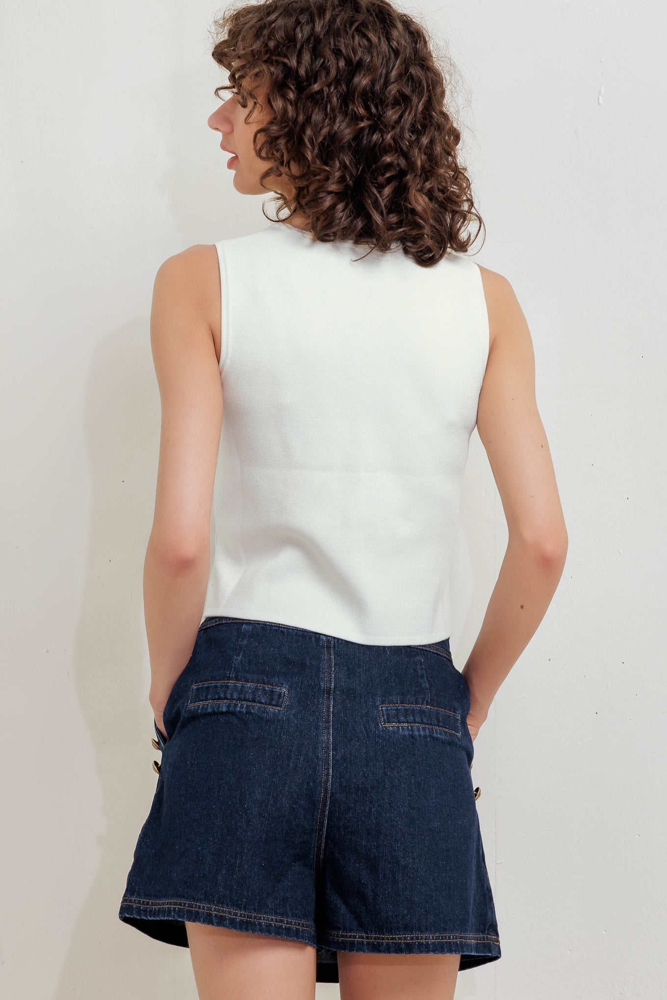 NEAT TENSION SWEATER TOP - By Baano