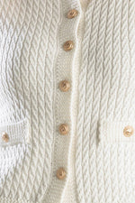 NOTHING LIKE IT WHITE KNIT VEST - By Baano