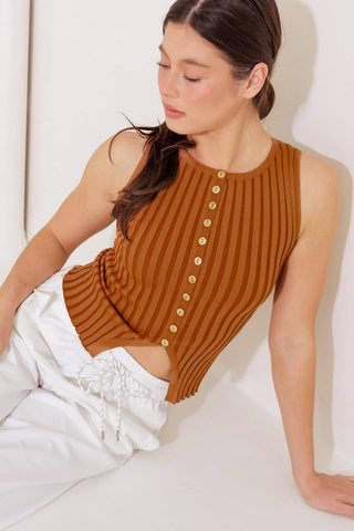 WHEN ON DOOR OPENS SWEATER KNIT TOP - By Baano