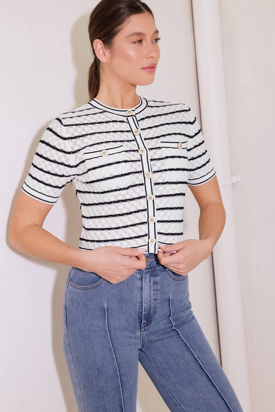 A DAY IN THE MEADOW KNIT CARDIGAN - By Baano