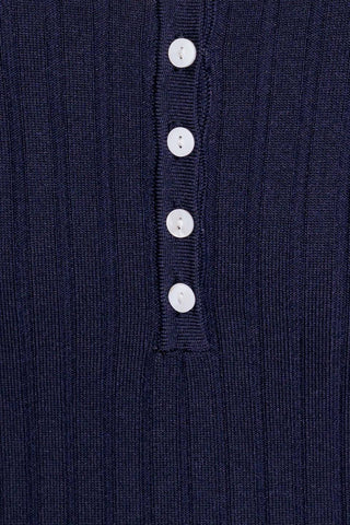 SO MAGNETIC NAVY SWEATER MIDI DRESS - By Baano
