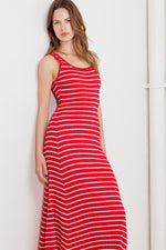 SOFT SIDE OF RED KNIT MIDI DRESS - By Baano
