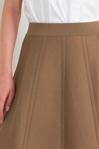 LATTE LANE SWEATER KNIT CIRCLE SKIRT - By Baano