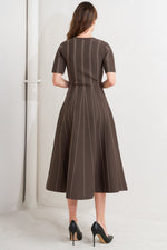 DOT DANCE SWEATER KNIT MIDI DRESS - By Baano