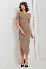 STRUCTURED CHIC SWEATER MIDI DRESS - By Baano
