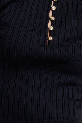 MODERN CURL SWEATER KNIT TOP - By Baano