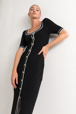 MODERN CLASSIC SWEATER KNIT MIDI DRESS - By Baano