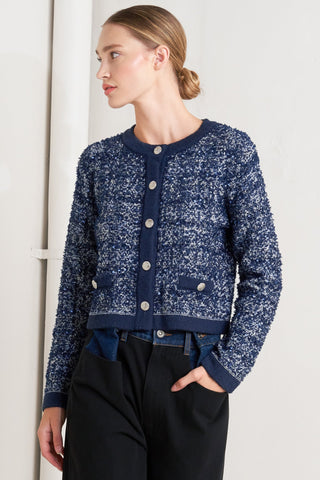 BOUTIQUE GLANCE SWEATER KNIT CARDIGAN Flying Tomato