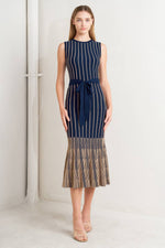 SMOOTH WEIGHTED FEEL KNIT MIDI DRESS Flying Tomato