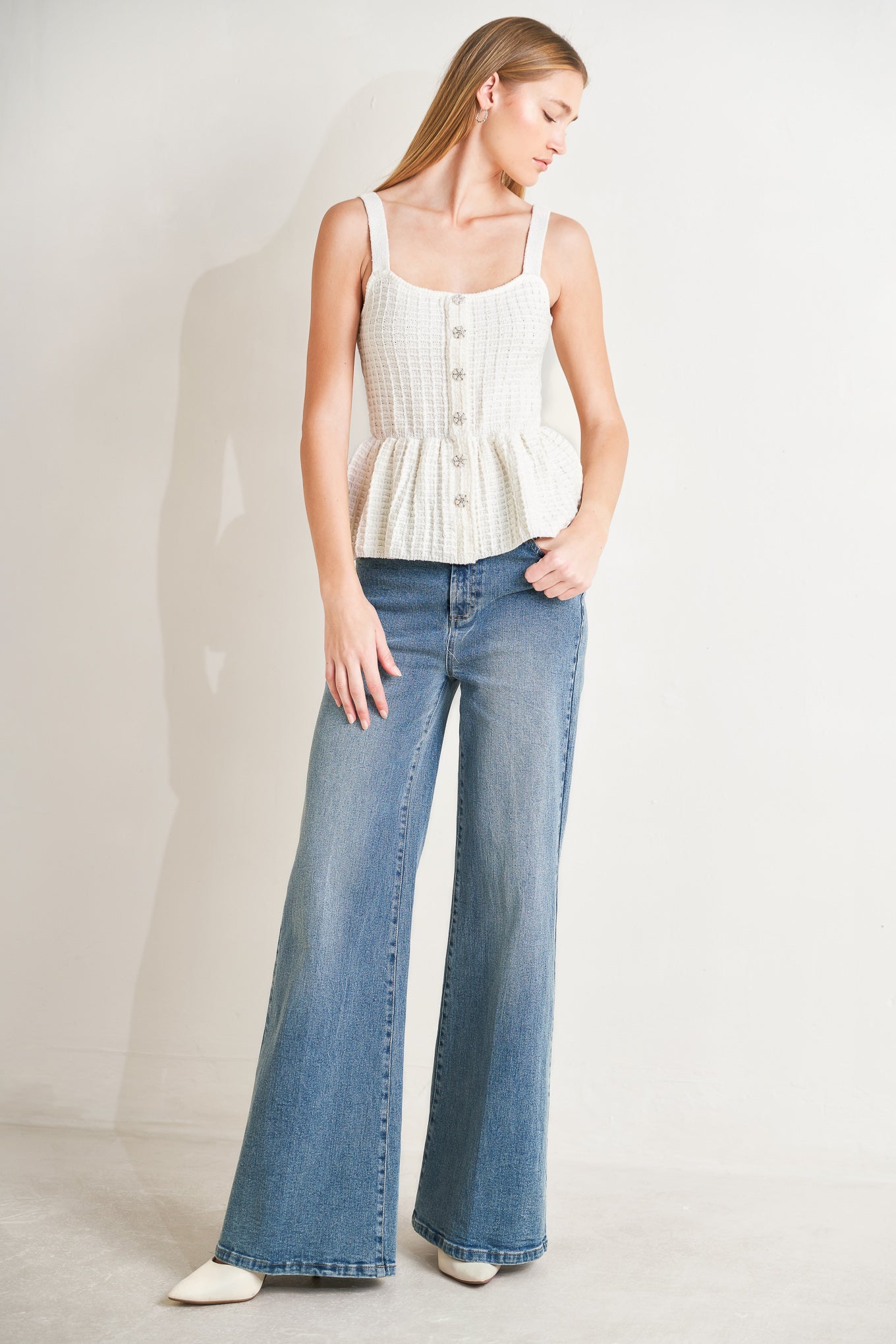 [PREORDER] SUNDAY IN SANTORINI SWEATER KNIT TOP