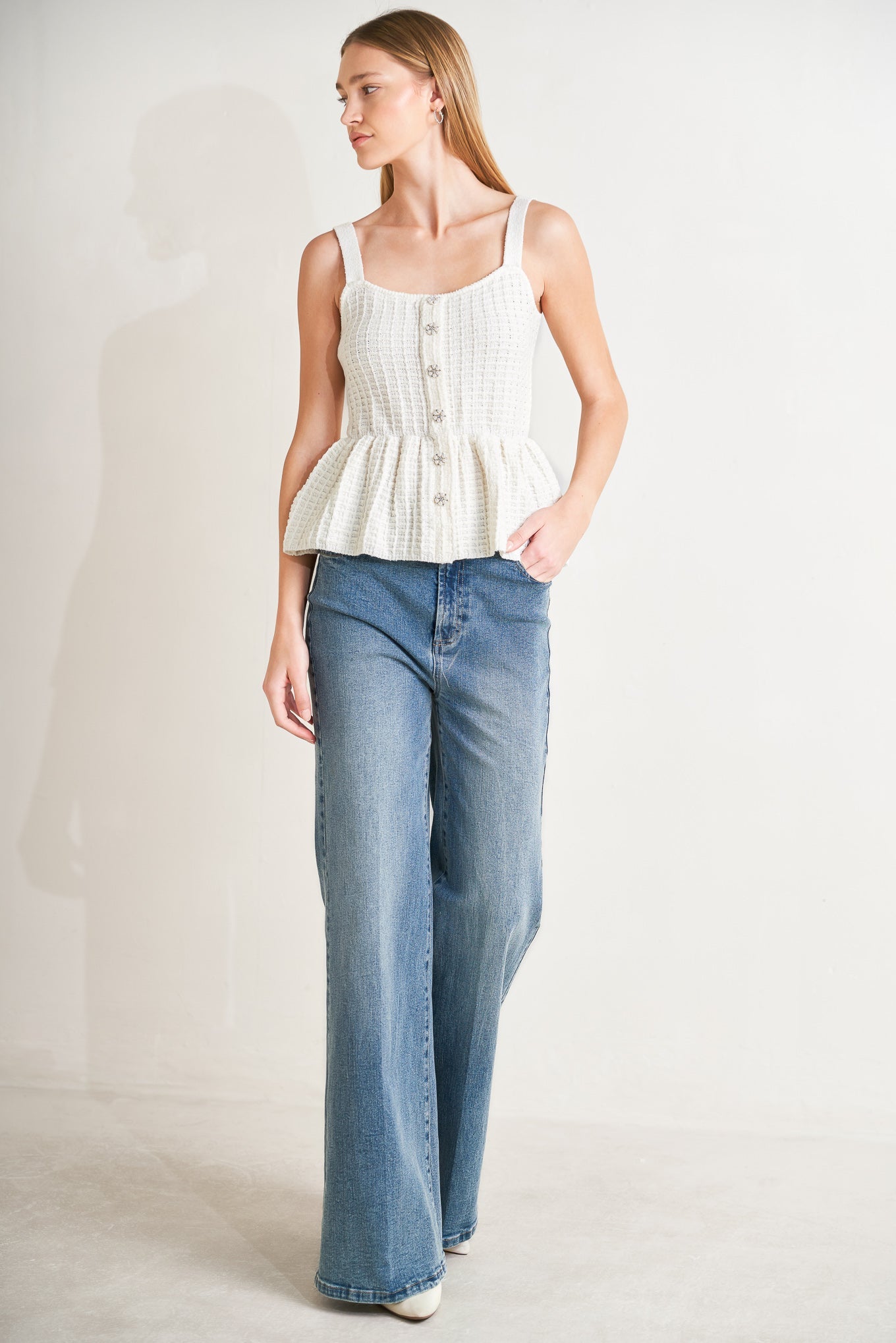 [PREORDER] SUNDAY IN SANTORINI SWEATER KNIT TOP