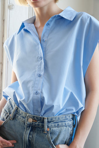 MUCH TO CELEBRATE POPLIN TOP - By Baano