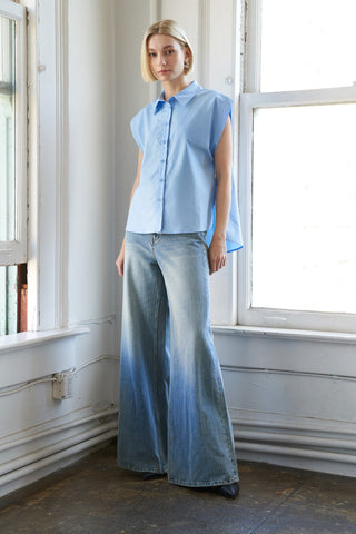 MUCH TO CELEBRATE POPLIN TOP - By Baano